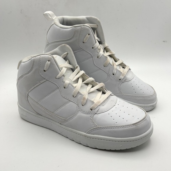And1 Shoes - AND1 Shoes Womens 9 High Top Basketball Sneaker White Leather Lace Up Low Top